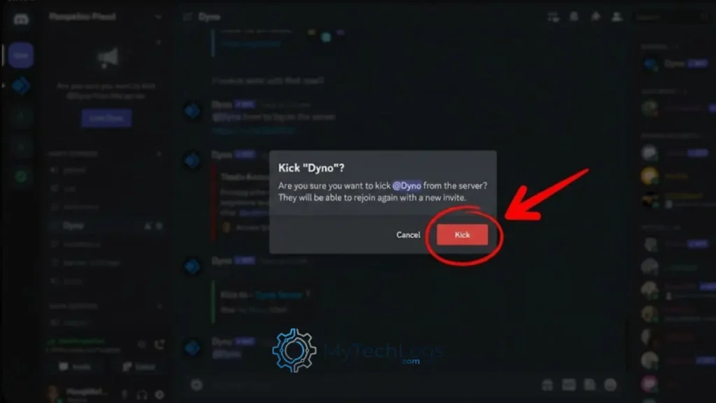kick final step, Discord error 10062